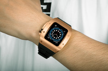 45MM 0012 ROSE GOLD CASE W/ BLACK STRAP
