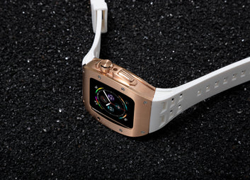45MM 0012 ROSE GOLD CASE W/ WHITE STRAP