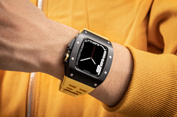 45MM 0012 BLACK CASE W/ YELLOW STRAP