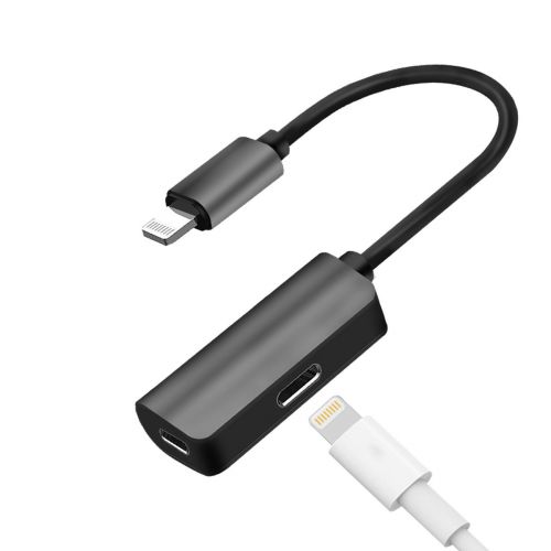 iPhone Audio Adapter - Lightning Audio + Power