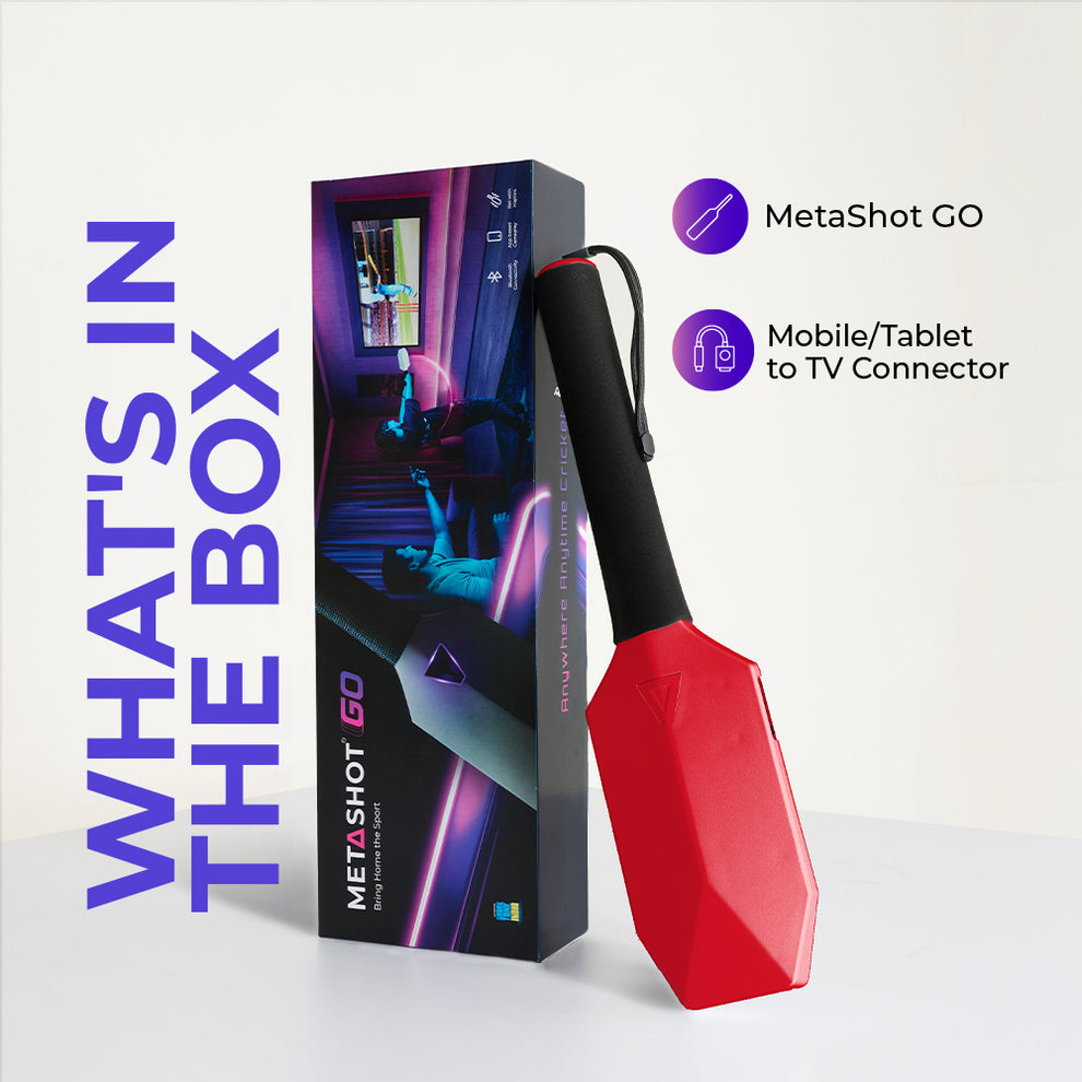 MetaShot Go Smart Bat Cricket Game (With Universal MHL TV Connector)