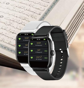 FaithSync QurAn Smart Watch, Prayer time reminder, Blood Pressure & Sleep Monitor with 20+ Sports Mode