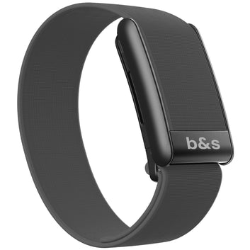 b&s Hydryknit Nylon Strap for Whoop 5.0 Peak, S Steel Black Matte Clasp