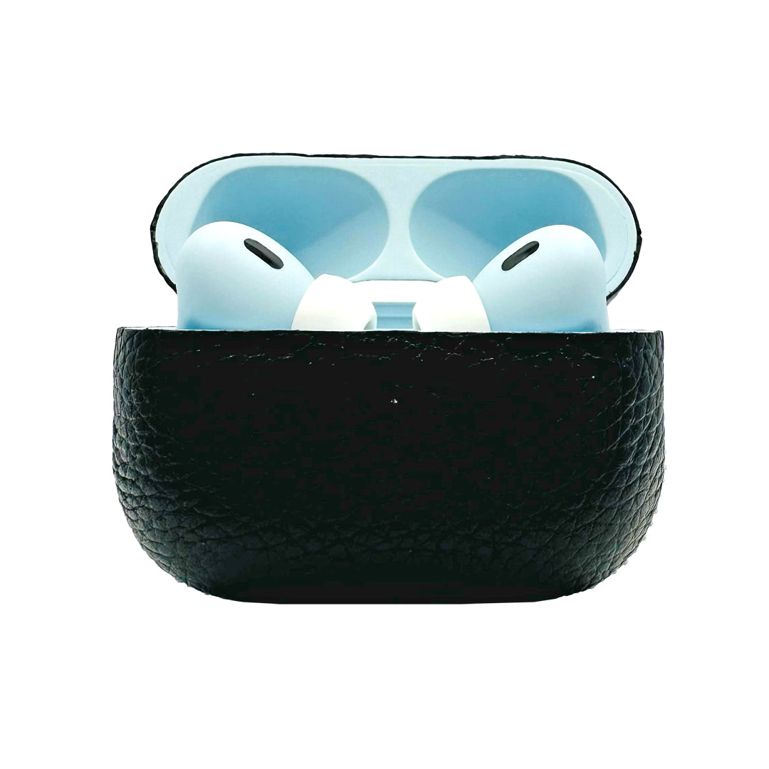 Apple AirPods Pro 3 Leather Calf Black with Blue