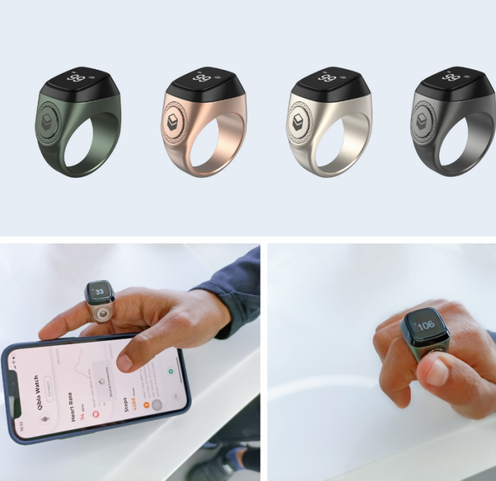 ZIRK RING Premium OLED Screen Display Smart Tasbih Ring