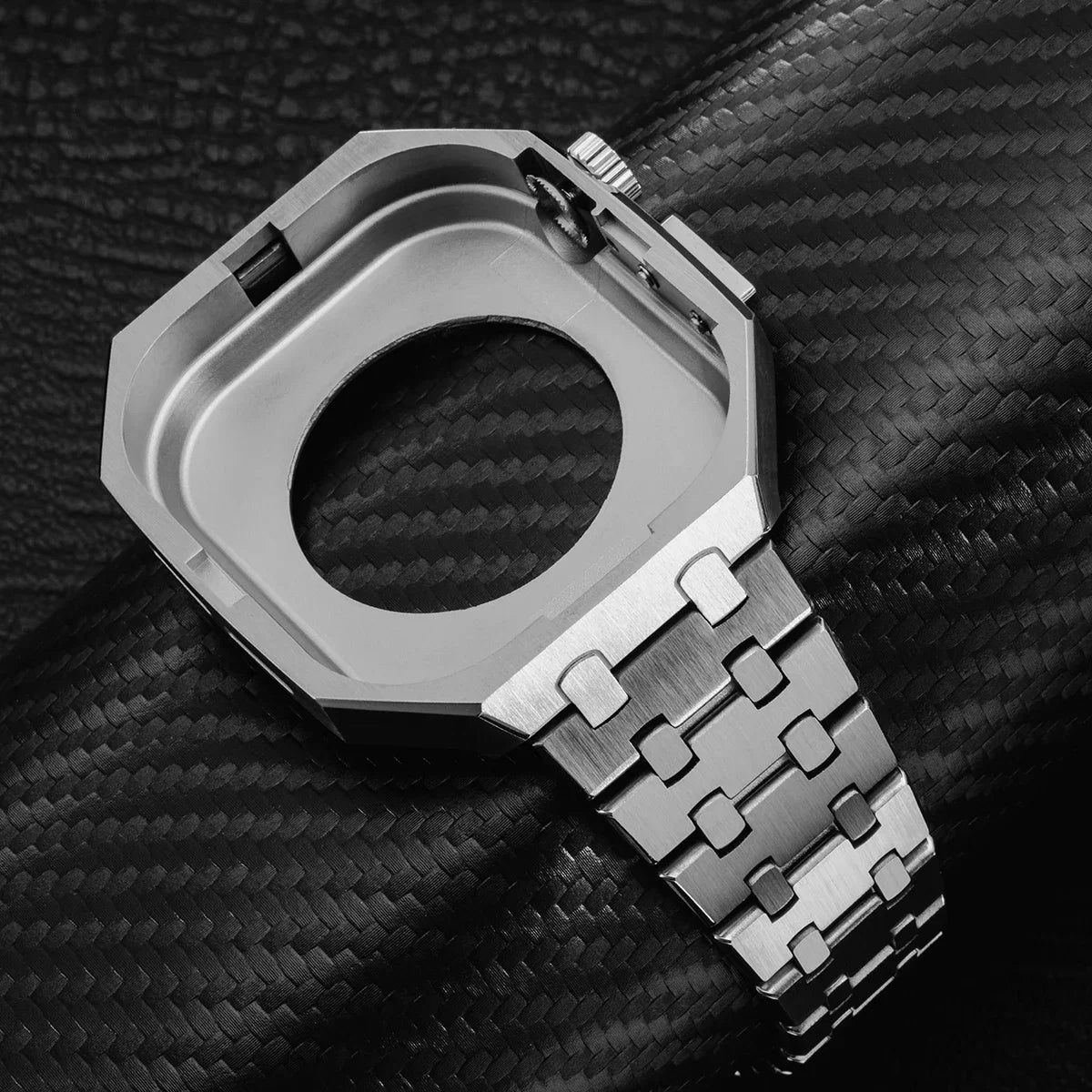 Octagon Steel Apple Watch case 46mm