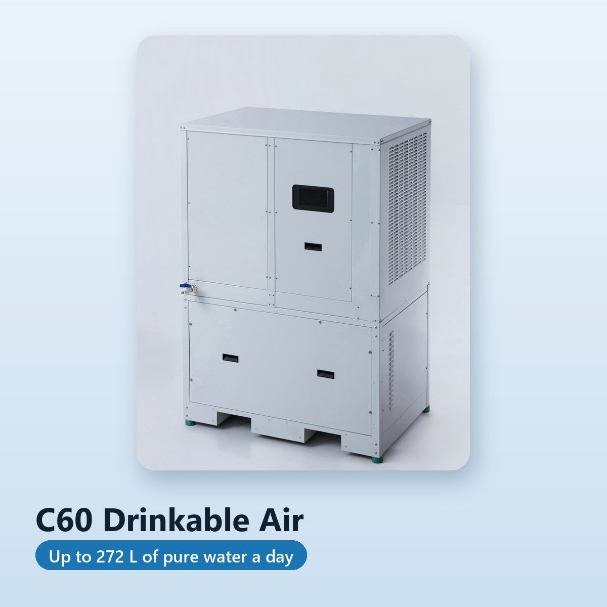 C60 Drinkable Air up to 272 liters of pure water per day from the Air