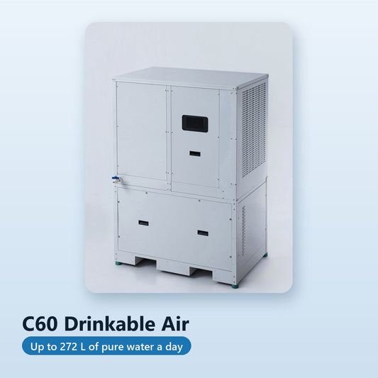 C60 Drinkable Air up to 272 liters of pure water per day from the Air