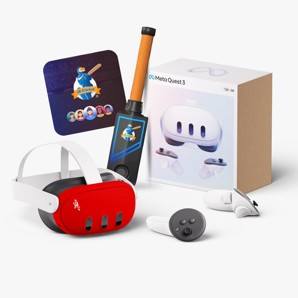 Merlin VR Cricket Home Edition including iB Cricket bat +Oculus Meta Quest 3 Virtual Reality