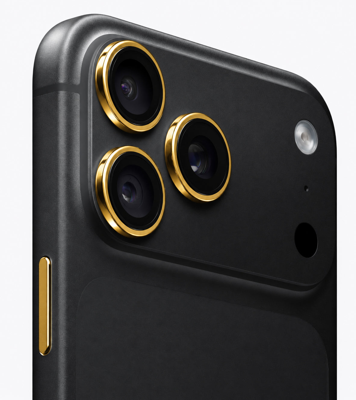 iPhone Pro 18 Max Black With Gold Accents
