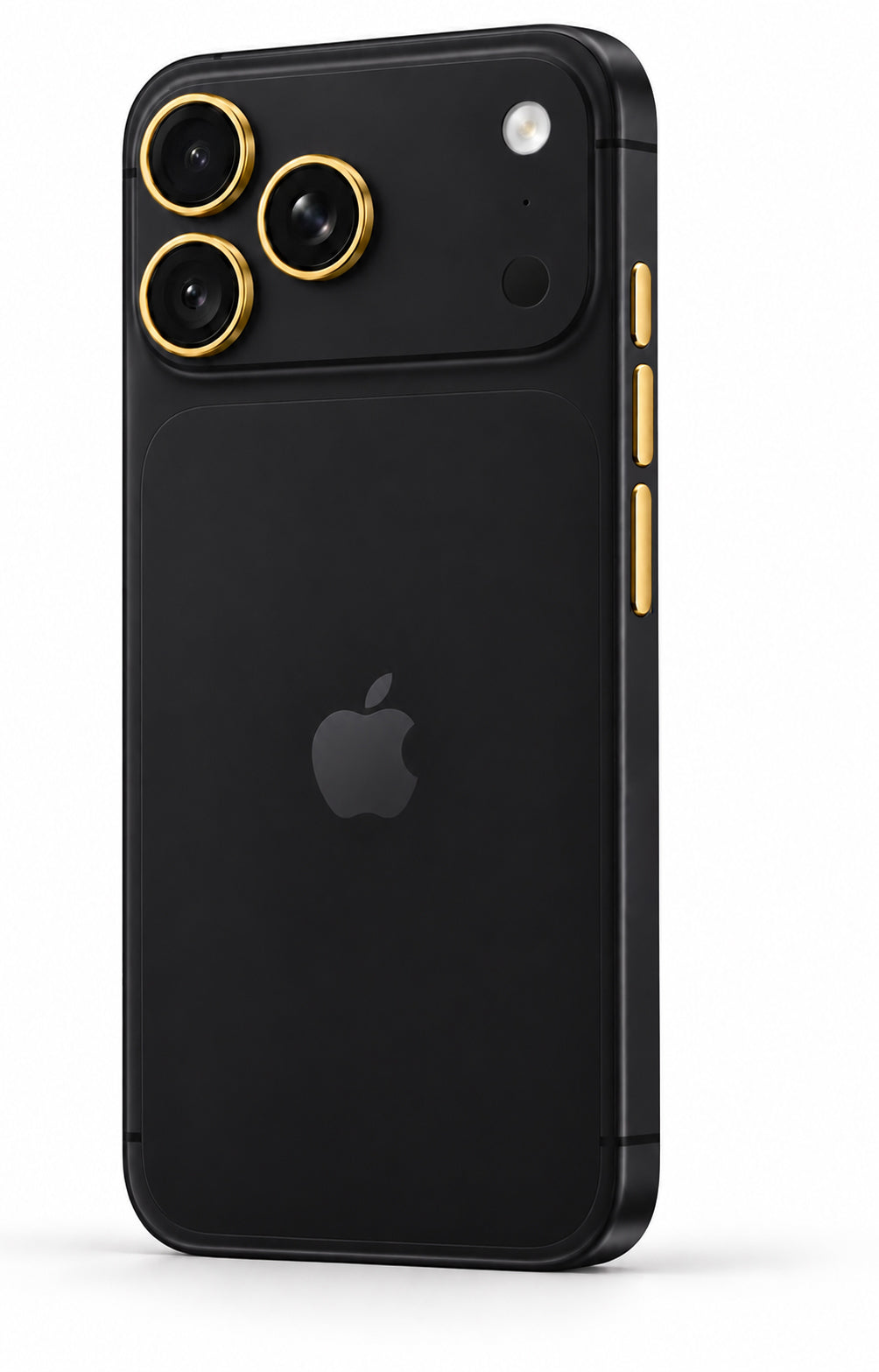 iPhone Pro 18 Max Black With Gold Accents