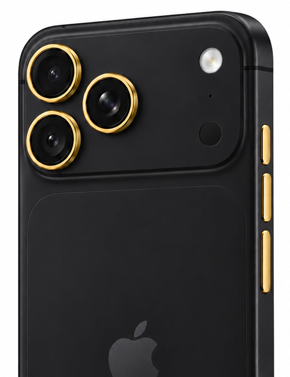 iPhone Pro 18 Max Black With Gold Accents