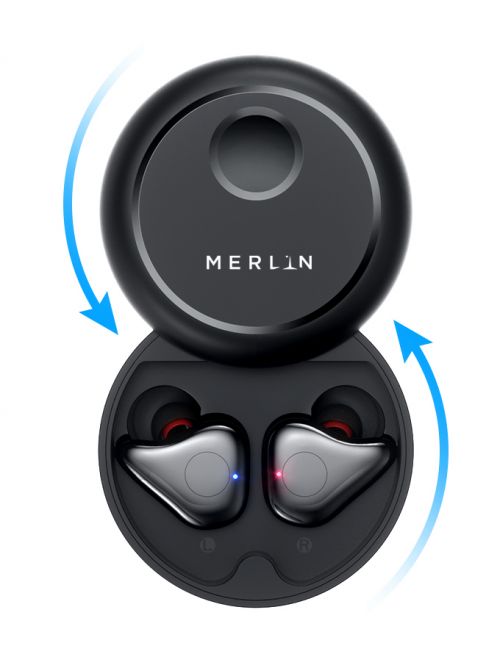 Merlin sonic air wireless earbuds online white